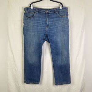 Duluth Trading Co Flex Ballroom Jeans Mens 44x30 Blue Stretch Relaxed Fit Denim